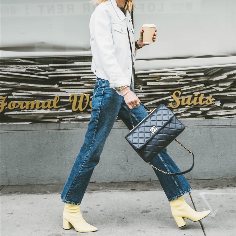 Anine Bing High-Rise Crop Jeans